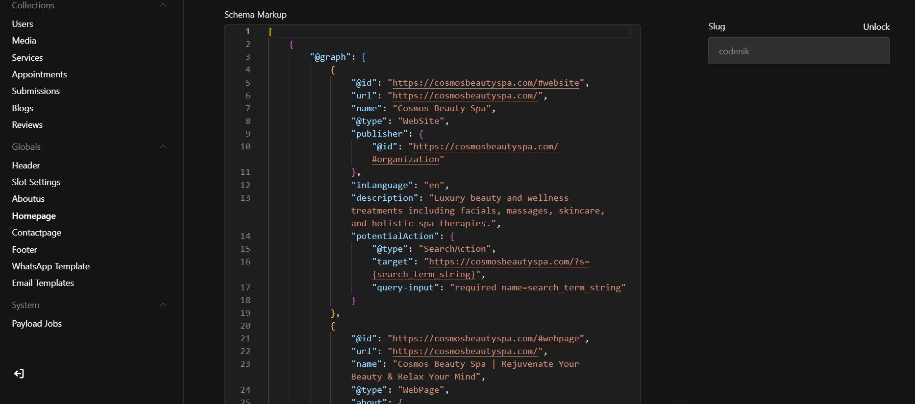Contact Upload Interface
